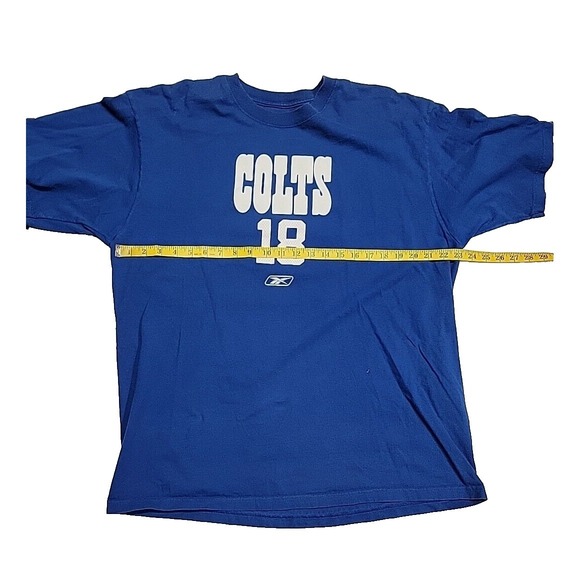 Reebok NFL Equipment Indianapolis Colts Patten Manning #18 T-Shirt Men's XL - Picture 4 of 7